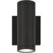Plaza 60 LED 7.09 inch Black Outdoor Wall Mount